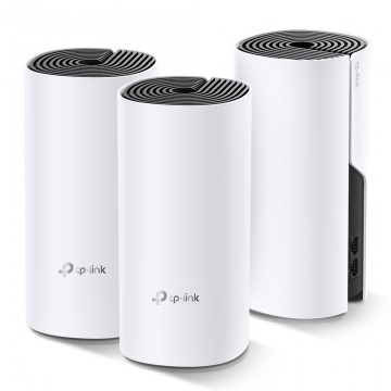 Router wireless mesh TP-Link Deco E4, Kit 3 routere, 1200 Mbps